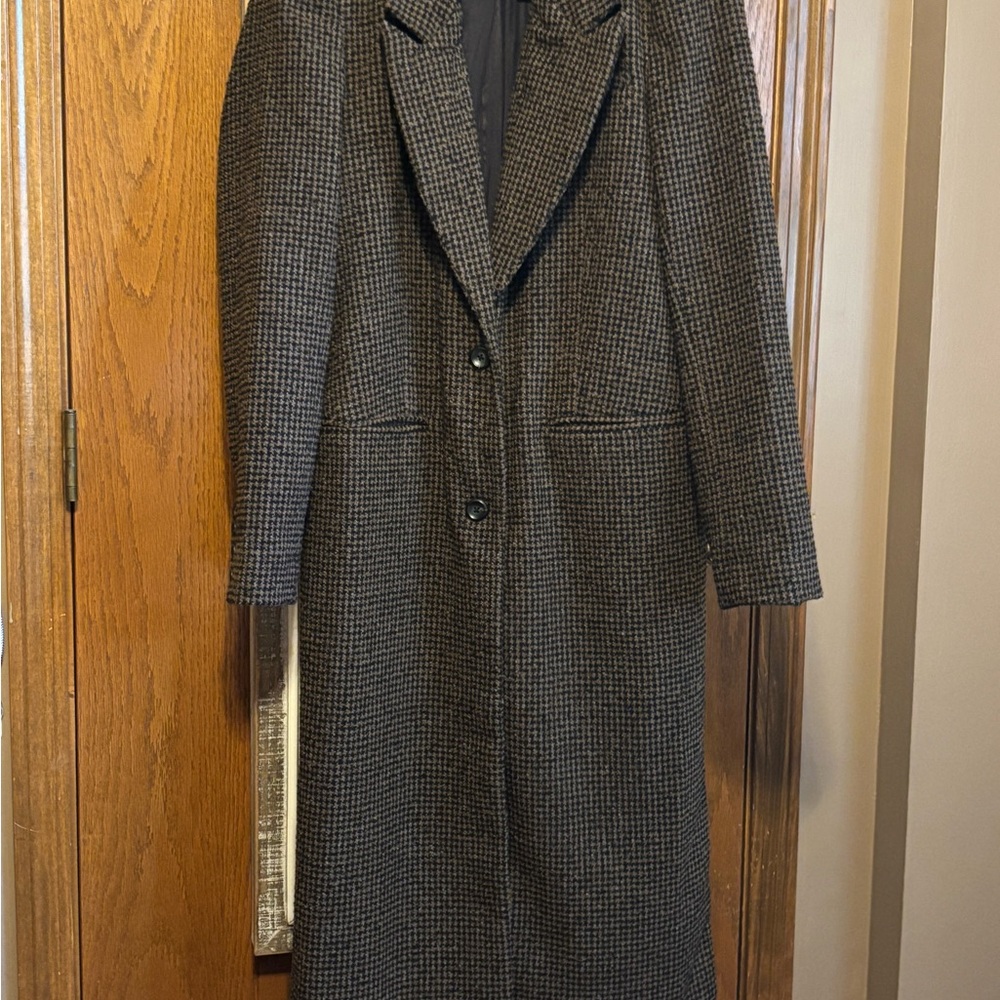 Free People Hailey Tweed Duster Chestnut Combo